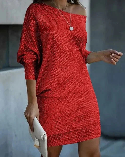 Nova | Sequin Dress Knee-Length Elegant