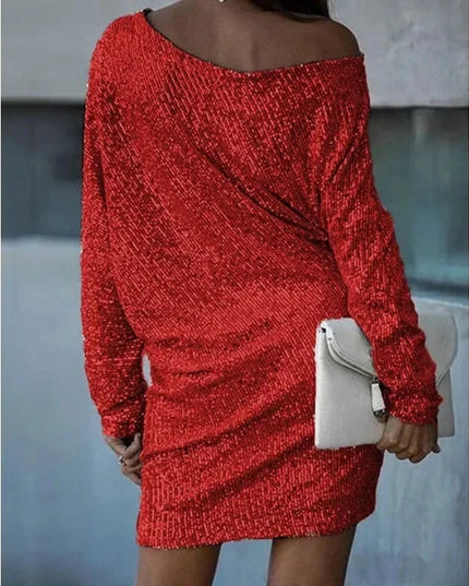 Nova | Sequin Dress Knee-Length Elegant