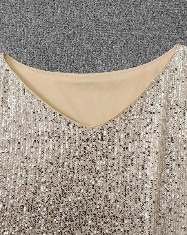 Nova | Sequin Dress Knee-Length Elegant