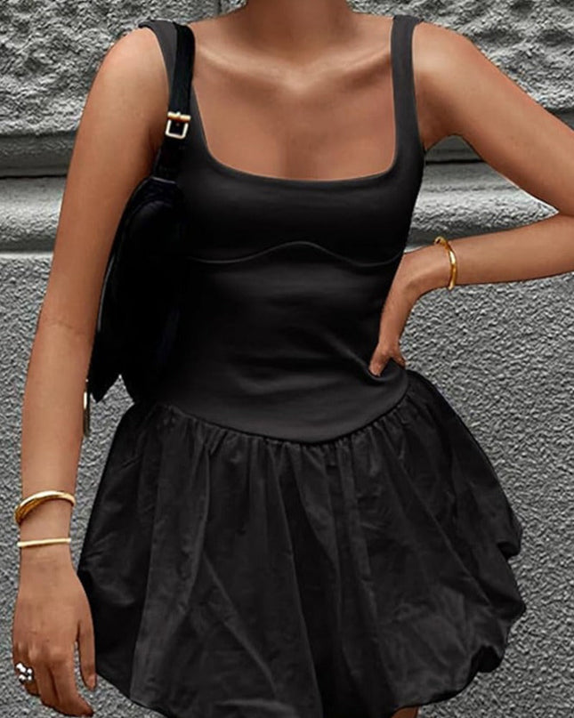 Nova | Sleeveless Bubble Hem Mini Dress
