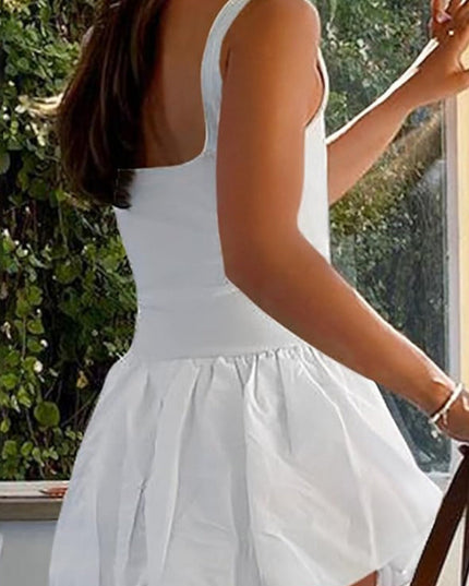 Nova | Sleeveless Bubble Hem Mini Dress