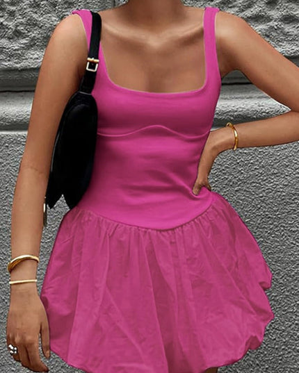 Nova | Sleeveless Bubble Hem Mini Dress