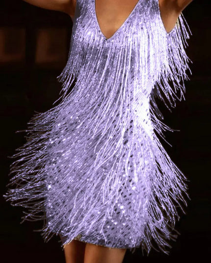 Nova | Sleeveless Fringe Detailing Dress