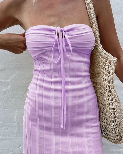 Nova | Strapless Ribbed Mini Dress