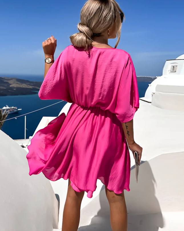 Nova | Wrap Dress V-Neck Short Sleeve
