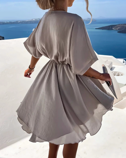 Nova | Wrap Dress V-Neck Short Sleeve