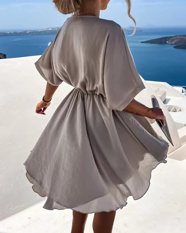 Nova | Wrap Dress V-Neck Short Sleeve