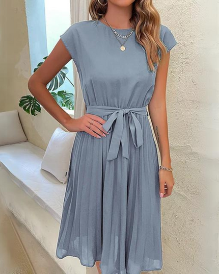 Novae | Midi Dress with Waist Tie