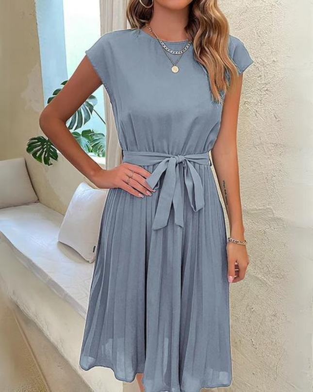 Novae | Midi Dress with Waist Tie