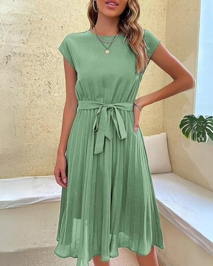 Novae | Midi Dress with Waist Tie