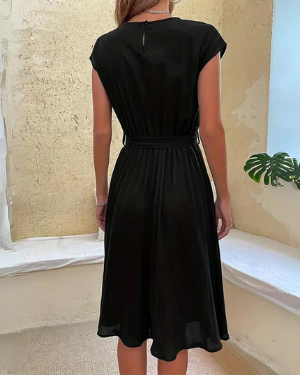 Novae | Midi Dress with Waist Tie