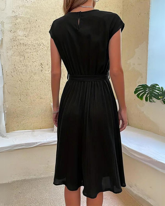 Novae | Midi Dress with Waist Tie