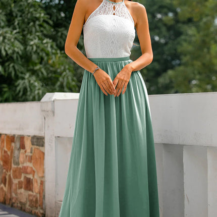 Claire | Women Wedding Guest Halter Maxi Dress