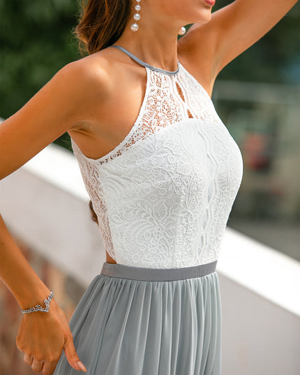 Claire | Women Wedding Guest Halter Maxi Dress