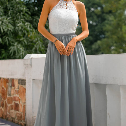 Claire | Women Wedding Guest Halter Maxi Dress