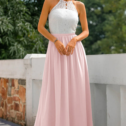 Claire | Women Wedding Guest Halter Maxi Dress